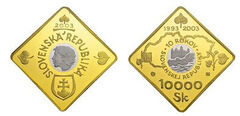 10000 korun (10th Anniversary of the Birth of the Slovak Republic)