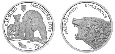 3,33 euro (Brown bear)