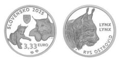 3.33 euro (Eurasian Lynx)