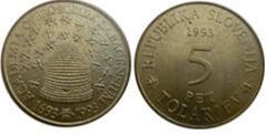 5 tolarjev (300th anniversary of the Academia Operosorum Labacensium)