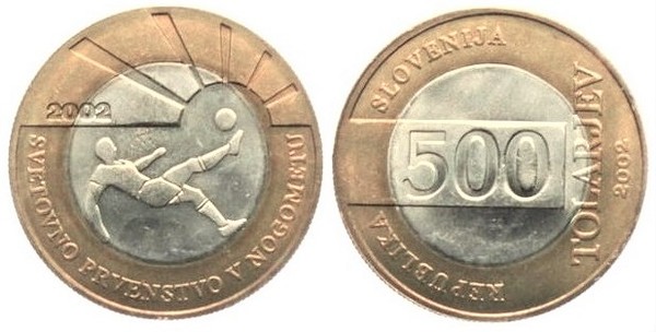 500 tolarjev (FIFA World Cup-2002)