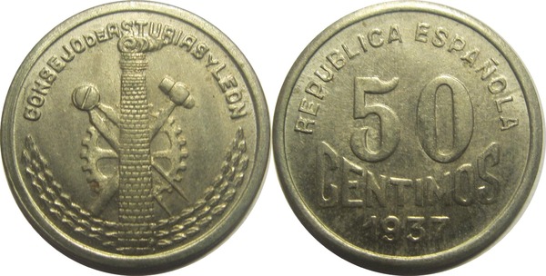 50 céntimos (Council of Asturias and Leon)