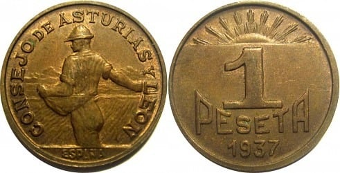 1 peseta (Council of Asturias and Leon)