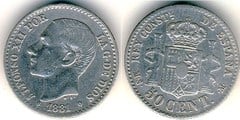 50 céntimos (Alfonso XII)