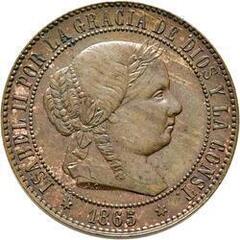 2 1/2 céntimos de escudo (Isabel II)
