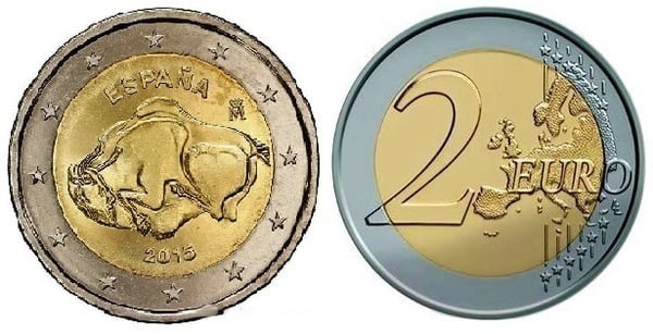 2 euro (UNESCO World Heritage Site - Altamira Cave)