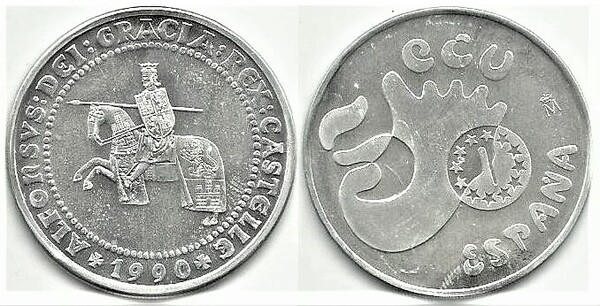 5 ecu (Alfonso X El Sabio)