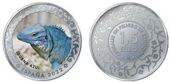 1 1/2 euros (Iguana azul)