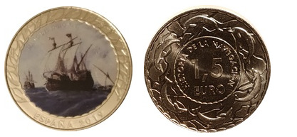 1 1/2 euros (Velero siglo XIV)