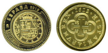 100 euro (2 Escudos de Felipe III)