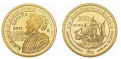 200 euros (500 aniversario del descubrimiento del Océano Pacífico)