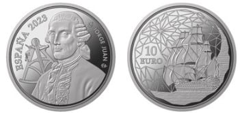 10 euros (250 aniversario de la muerte de Jorge Juan)