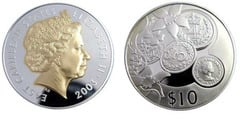 10 dollars (50º Aniversario de la Coronación de la Reina Isabel II)