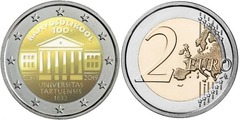 2 euro (100 Aniversario de la Fundación de la Universidad de Tartu)