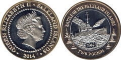 2 pounds (100 Aniversario de la Batalla de las Malvinas)