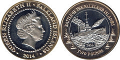 2 pounds (100th Anniversary of the Battle of the Falklands)