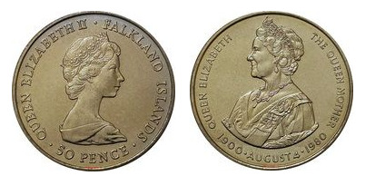 50 pence (80th anniversary of the Queen Mother)