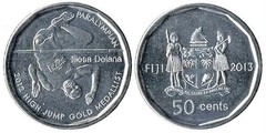 50 cents (Atleta paralímpico de salto de altura de Fiji, Iliesa Delana)