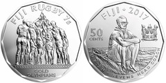 50 cents (XXXI Juegos Olímpicos - Rio 2016 - Fiji - Campeón de Rugby