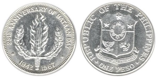 1 peso (25th Anniversary of Bataan Day)