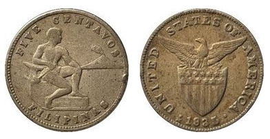 5 centavos ( Administration USA- Small type)