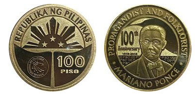 100 piso (Centennial of the birth of Mariano Ponce)