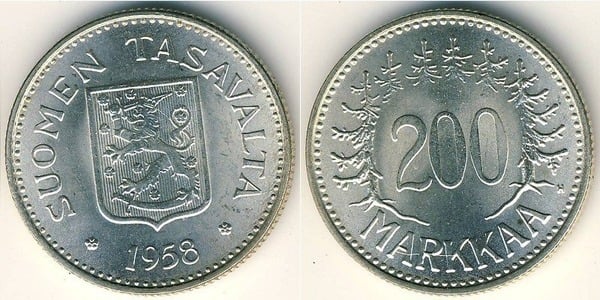 200 markkaa