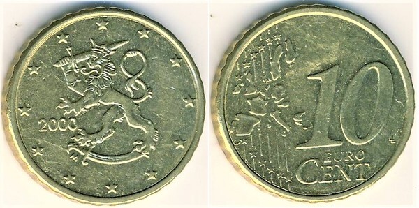 Coin 10 euro cent 1999 2006 of Finland Updated Value Foronum