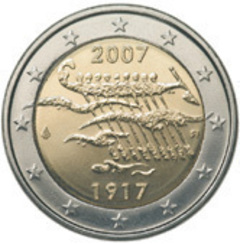 2 euro (90 Aniversario de la Independencia)