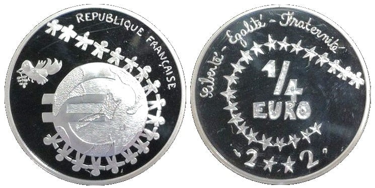 ¼ euro (Children's Design)