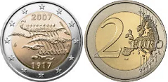 2 euro (90th Anniversary of Independence)