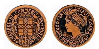 25 centimes (Department of Maine-et-Loire - Commune of Cholet)