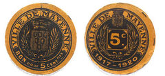 5 centimes (Department of Mayenne-Commune of Mayenne)