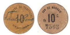 10 centimes (Département du Nord-Comunes de Toufflers)