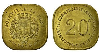 20 centimes (Department of Vallée de Marne-Commune of Joinville-le-Pont)