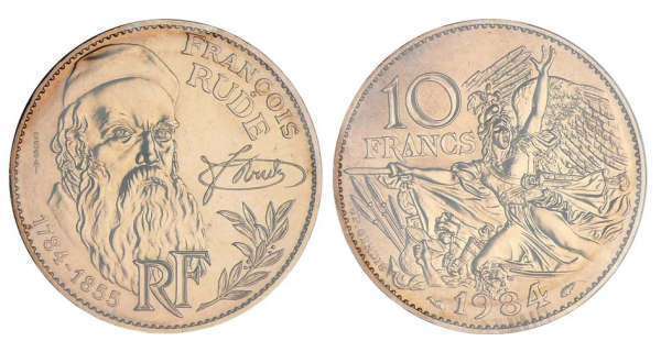 10 francs (200th Anniversary of the Birth of Francois Rude)