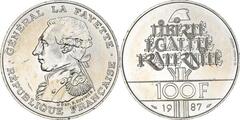 100 francs (230 Aniversario del Nacimiento del Gral. Lafayette)