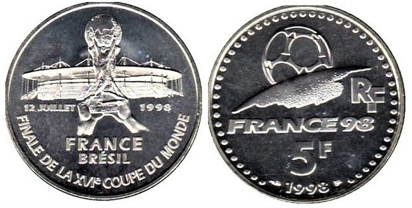 5 francs (1998 Soccer World Cup)