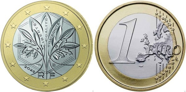 1 euro (New design)