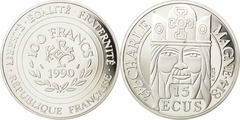 100 francs / 15 ecus (Carlomagno)