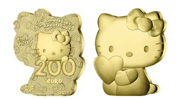 200 euro (50 aniversario del nacimiento de Hello Kitty)