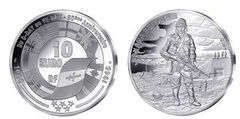 10 euro (80th anniversary of the Normandy-Omaha landings)