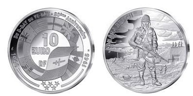 10 euro (80th Anniversary of the Normandy Landings-Omaha)