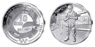 10 euro (80th anniversary of the Normandy-Pegasus landings)