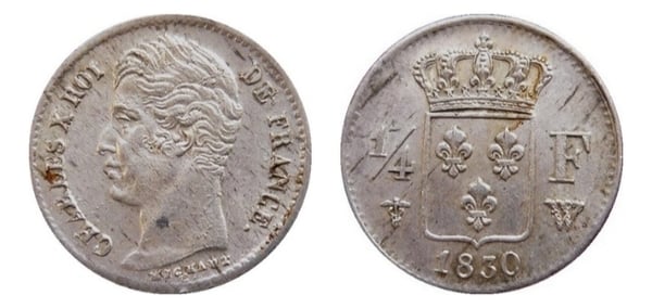 1/4 franc (Charles X)