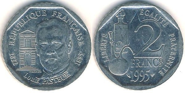 2 francs (100th Anniversary of the Death of Louis Pasteur)