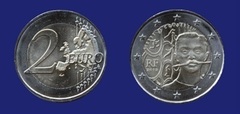 2 euro (150 Aniversario del Nacimiento de Pierre de Coubertin)