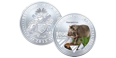 1000 dalasis (Gambian Natural Treasures: Hippopotamus)