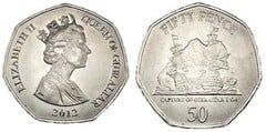 50 pence (Captura de Gibraltar 1704)