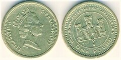1 pound (150 Aniversario de la Acuñación en Gibraltar)